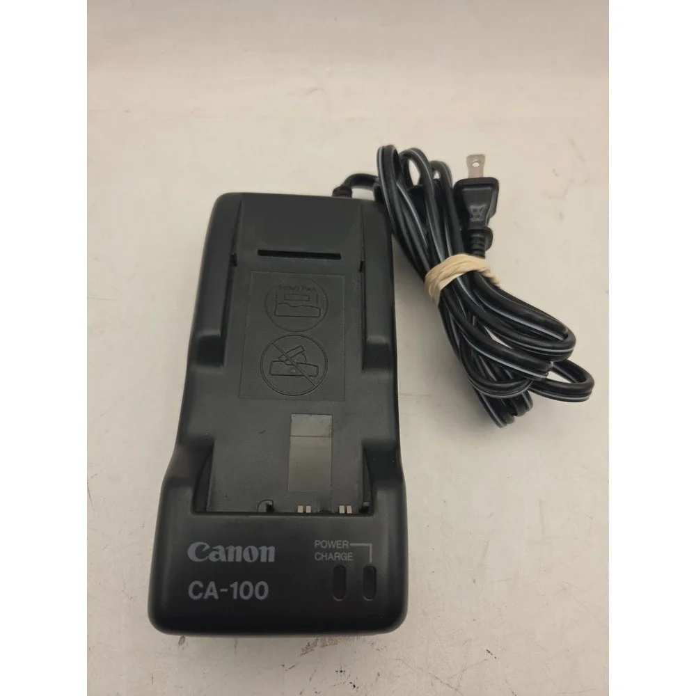 Genuine Original Canon CA-100A Camcorder Battery Charger w/DC-100 Adapter Tested